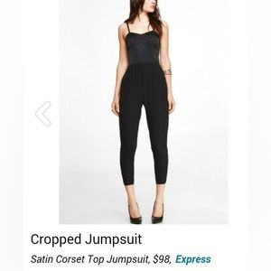 Express Satin Corset Jumpsuit